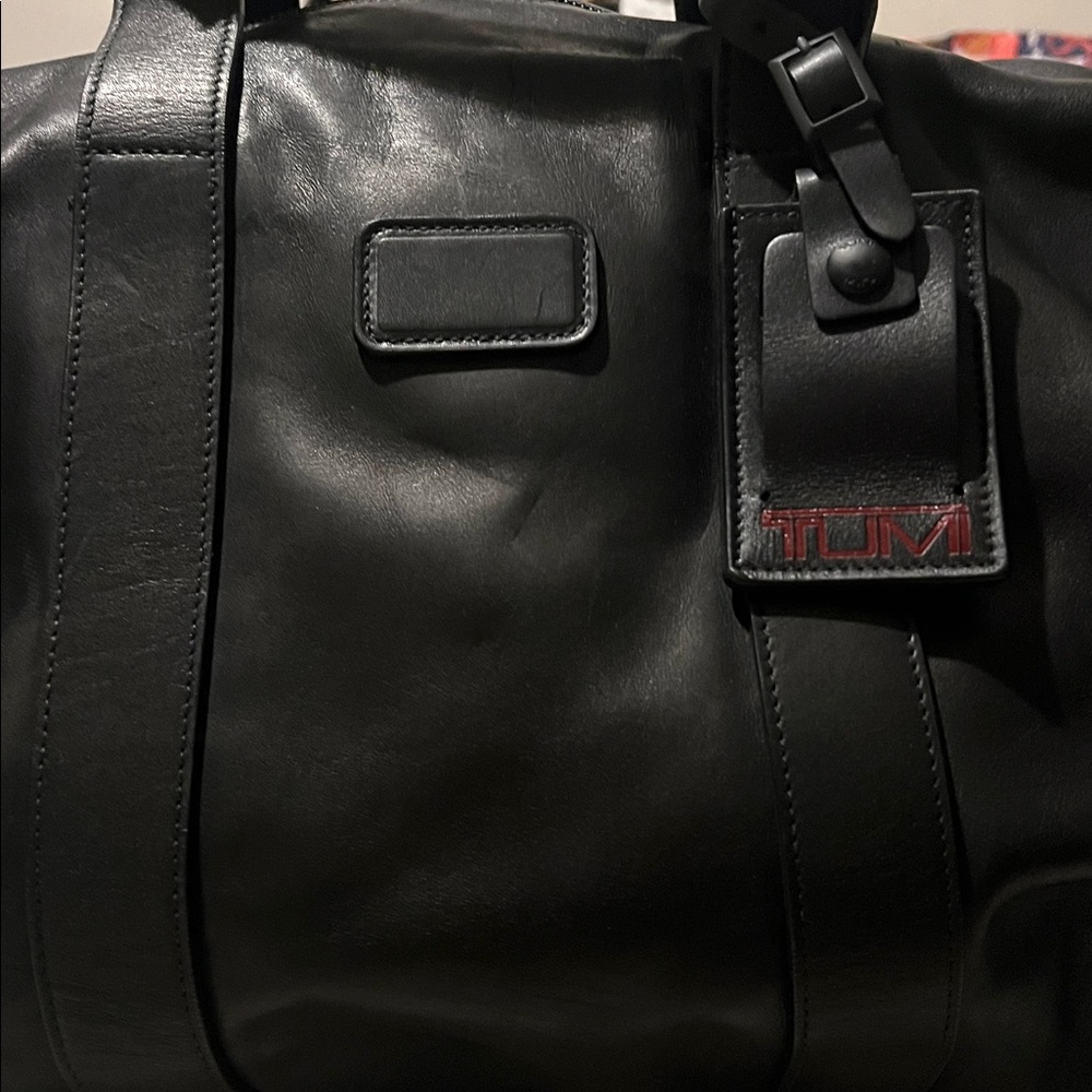 Tumi Alpha 2 Small soft leather travel Satchel - Picture 4 of 15
